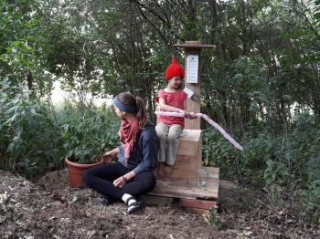 Unsere selbstgebaute Komposttoilette. Foto: Verein für junge Kunst & Kultur Weiden e. V. 